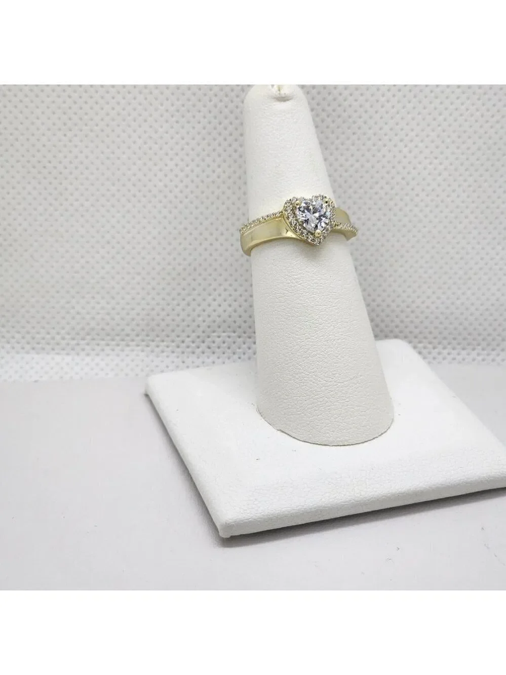 Brand New Sterling Silver 925 Heart Gemstone Ring